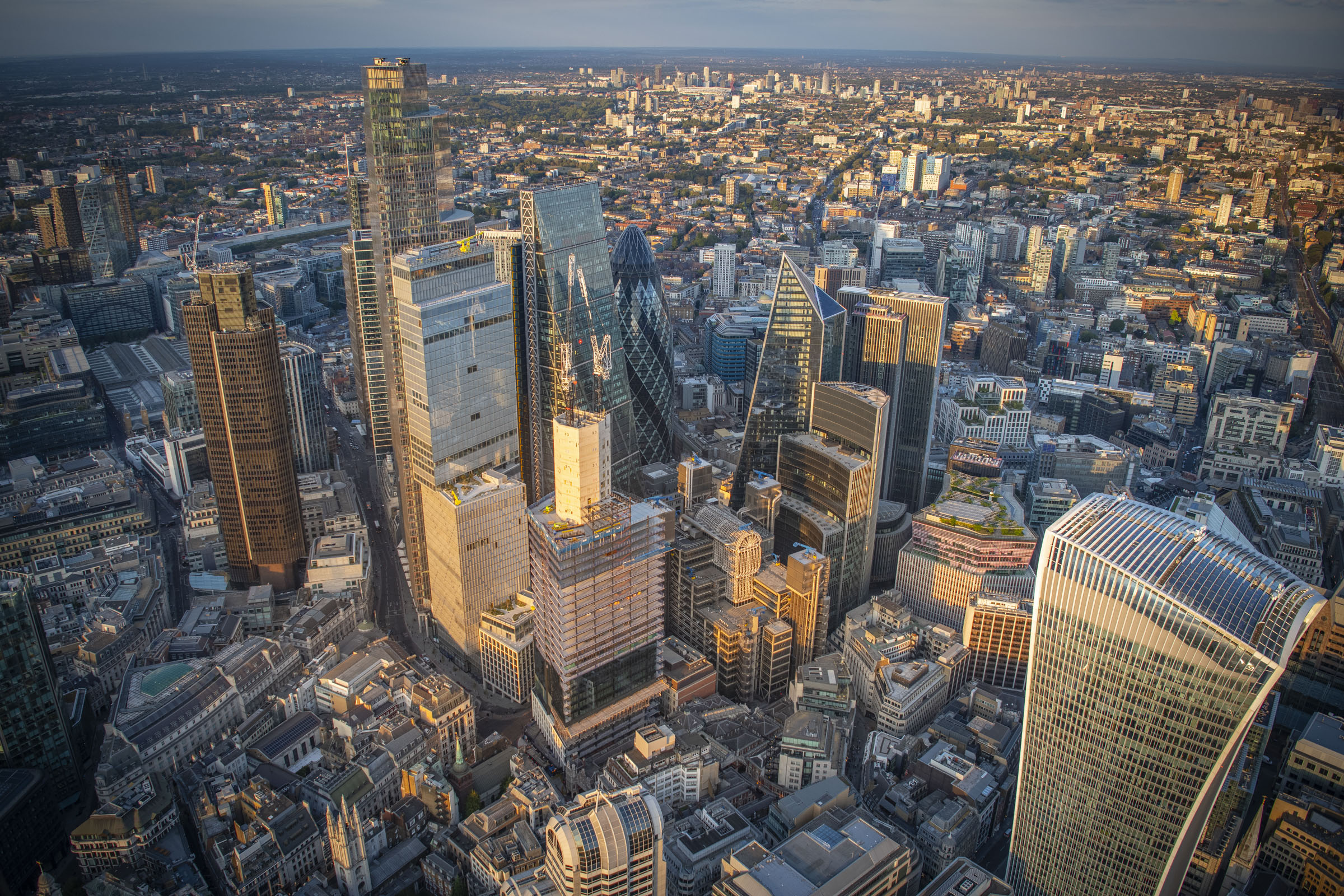 Latest aerial views of the City of London.